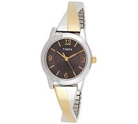 Timex 25 mm pour Femme avec Cadran Noir et Bracelet Extensible Bicolore TW5M38700