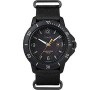 Timex Expedition Gallatin Solar 44 mm Montre pour Homme avec Bracelet en Nylon Noir TW2U30300