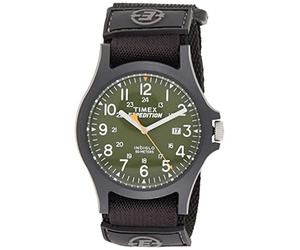 Timex Expedition - Homme - TW4B00100 - Quartz - Analogique - Eclairage - Vert - Noir - Nylon
