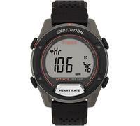 Timex Expedition Montre numérique Robuste pour Homme avec Bracelet en Cuir 43 mm