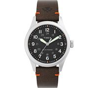 Timex Trend Montre mécanique pour Hommes, 43 mm, Bracelet en Acier Inoxydable, Cadran Bleu, boîtier argenté TW2V72100