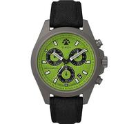 Timex Expedition North Montre pour hommes, 43 mm, bracelet en silicone noir, en deux pièces, cadran vert, boîtier en titane TW2V96400
