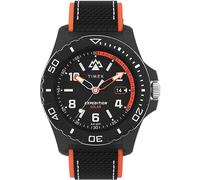 Timex Expedition North Montre pour hommes, 46 mm, bracelet noir écologique en deux parties, à ouverture rapide, cadran noir, boîtier noir TW2V66100
