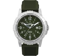 Timex Expedition Ridge TW4B32100 Montre 43 mm pour Homme, avec Bracelet en Silicone Vert et Cadran Vert
