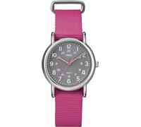 Timex Femme T2N834 Weekender Taille Moyenne Slip Thru Rose Nylon Montre Bracelet