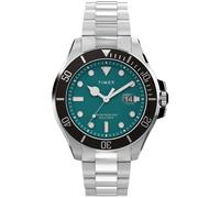 Timex Montre Harborside Coast TW2V91900 Homme 43 mm Analogique Quartz Verre minéral Vert/Noir/Argent