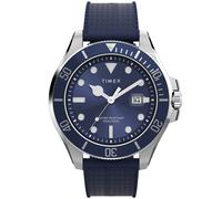 Timex Montre Trend Watch TW2Y05000 Harborside Coast Homme Bleu caoutchouc 43 mm 10 bar