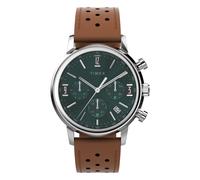 Timex Montre Chronographe pour Hommes avec Un Bracelet en Cuir Marlin