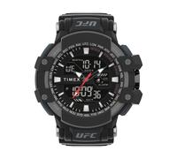 Timex, Homme, Accessoires, Noir, Taille: ONE Size Montre digitale en caoutchouc avec affichage multifonction