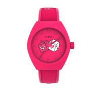 Timex, Homme, Accessoires, Rose, Taille: ONE Size Montre de sport en caoutchouc avec bracelet