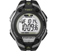 Timex - Homme - T5K412 - Ironman Running - Quartz - Digitale - Chronomètre-Alarme-rétro-Eclairage - Gris - Noir - Caoutchouc