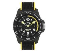 Timex Expedition North Montre pour hommes, 46 mm, bracelet noir écologique en deux parties, à ouverture rapide, cadran noir, boîtier noir TW2V66200