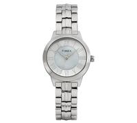 Timex Main Street TW2Y38400 Montre pour Femmes, 30 mm, Bracelet en Alliage argenté
