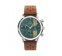 Timex Marlin Chronographe Tachymètre 40 mm Montre Bracelet Cuir TW2W99100