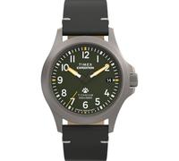 Timex Men's Analogue Quartz Watch with a Leather Strap Expedition North Field Post