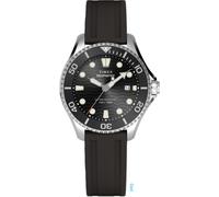 Timex Deep Water Abyss 200 SST Black Dial Black Rubber Strap 44mm case men Watches black taille: ONE SIZE