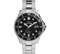 Timex Men's Deepwater Analogue Quartz Watch Noir/Argent Taille unique Male