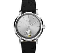 Timex Montre Peanuts TW2W68800 40 mm Quartz analogique 5 ATM Argenté Homme