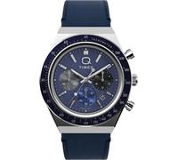Timex Men's Water Resistant Analogue Quartz Watch Bleu/Argenté Taille unique Male