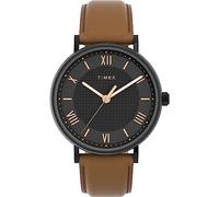 Timex Mixte Adulte Analogique Quartz Montre avec Bracelet en Cuir