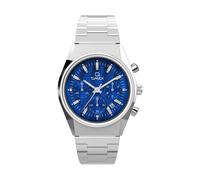 TIMEX Montre à affichage analogique bleu foncé / argent, Taille One Size