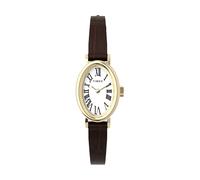 TIMEX Montre à affichage analogique 'Cavatina' chocolat / or / blanc, Taille One Size
