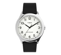 TIMEX Montre à affichage analogique 'Easy Reader Gen 1 Essential Collection' noir / argent / blanc, Taille One Size
