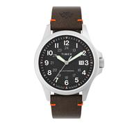 TIMEX Montre à affichage analogique 'Expedition North Field Solar' marron / orange / argent, Taille One Size