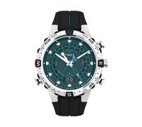 Timex Montre analogique Expedition pour hommes Tide/Temp/Compass TW2W24200 45 mm silicone noir