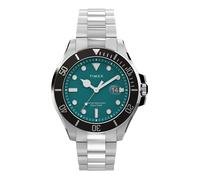 Timex Montre Harborside Coast TW2V91900 Homme 43 mm Analogique Quartz Verre minéral Vert/Noir/Argent
