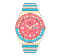 TIMEX Montre à affichage analogique 'Lab Archive' azur / or / pitaya, Taille One Size
