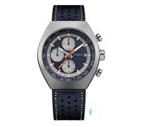 TIMEX Montre à affichage analogique 'Legacy Tonneau' bleu marine / rouge / argent / blanc, Taille One Size