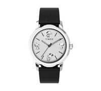 TIMEX Montre à affichage analogique noir / argent / blanc, Taille One Size