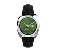 TIMEX Montre à affichage analogique 'Q Timex 1978' vert gazon / noir / argent, Taille One Size