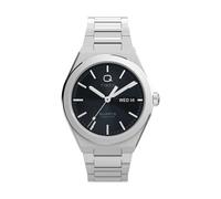 TIMEX Montre à affichage analogique 'Q Timex® Continental Day and Date' noir / argent, Taille One Size