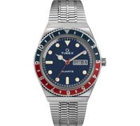 TIMEX Montre à affichage analogique sable / rouge carmin / noir / argent, Taille One Size