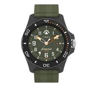 TIMEX Montre à affichage analogique vert / noir, Taille One Size