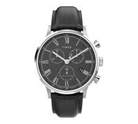 TIMEX Montre à affichage analogique 'Waterbury Classic' brun foncé / argent, Taille One Size