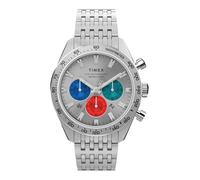 TIMEX Montre à affichage analogique ' Waterbury Heritage Collection ' bleu / rouge sang / argent, Taille One Size