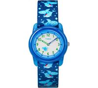 Timex Montre à Quartz analogique pour Enfant avec Bracelet en Textile T72881, Requins Bleus, Taille Unique, Time Machines
