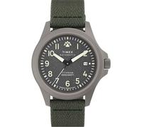 TIMEX Montre à affichage analogique gris / vert, Taille One Size