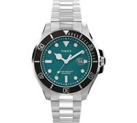 Timex Montre Harborside Coast TW2V91900 Homme 43 mm Analogique Quartz Verre minéral Vert/Noir/Argent