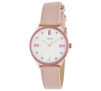 Timex Montre Analogue pour Femmes avec Un Bracelet en Cuir Dress x BCRF