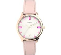 Timex Montre Analogue pour Femmes avec Un Bracelet en Cuir Dress x BCRF