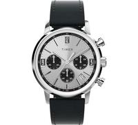 Timex Montre Chronographe pour Hommes avec Un Bracelet en Cuir Marlin