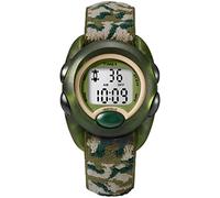 Timex Montre Digitale Enfants 34mm Boîtier Vert Bracelet en Tissu élastique Vert T71912