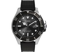 Timex Montre Harborside pour Homme 42 mm, Noir/Acier IP/Noir