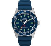 Timex Montre Homme Deep Water Reef 41 mm, Bleu/Acier Inoxydable/Bleu, Décontractée