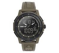 Timex Montre Ironman Adrenaline 46 mm pour Homme - Bracelet Marron Clair, Cadran numérique, boîtier Marron Clair