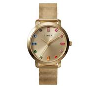 Timex Montre Main Street 31 mm pour femme - Triple ton doré